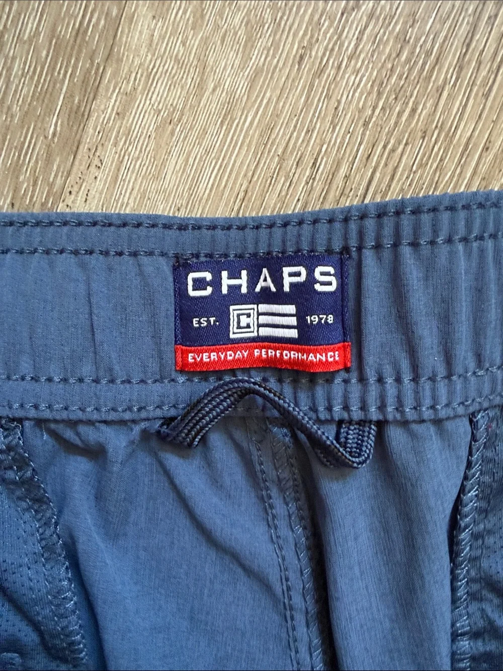 Chaps fabric by side
