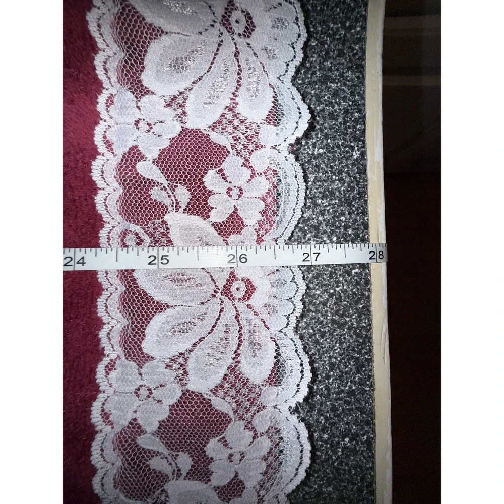 Vtg Embroidered JC Penny's Home Collection Maroon  Towels 2 Bath /2 Hand/ 2 Wash