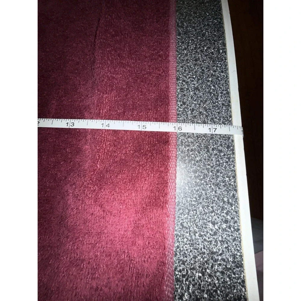 Vtg Embroidered JC Penny's Home Collection Maroon  Towels 2 Bath /2 Hand/ 2 Wash