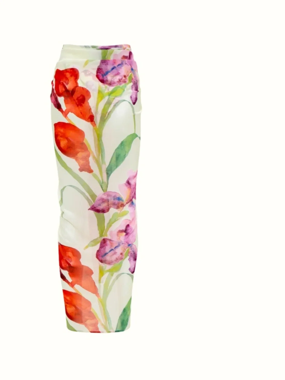 CLOVELLY LONG SARONG GARDENIA PRINT