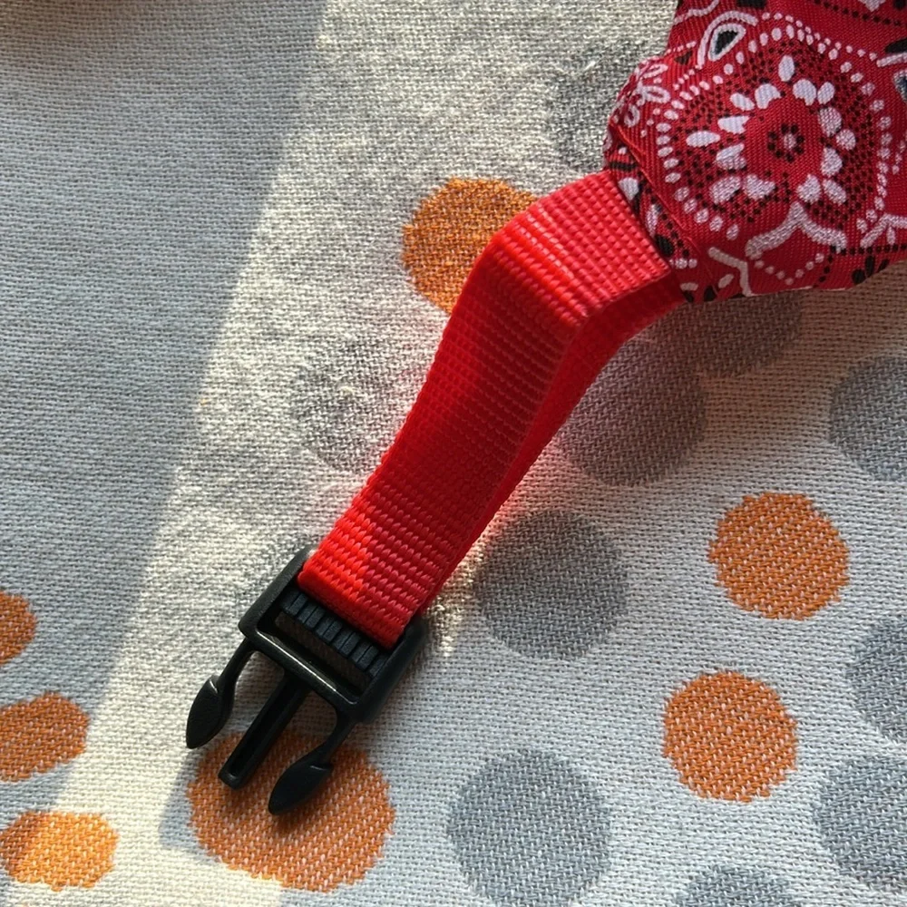 Hand Crafted red bandana