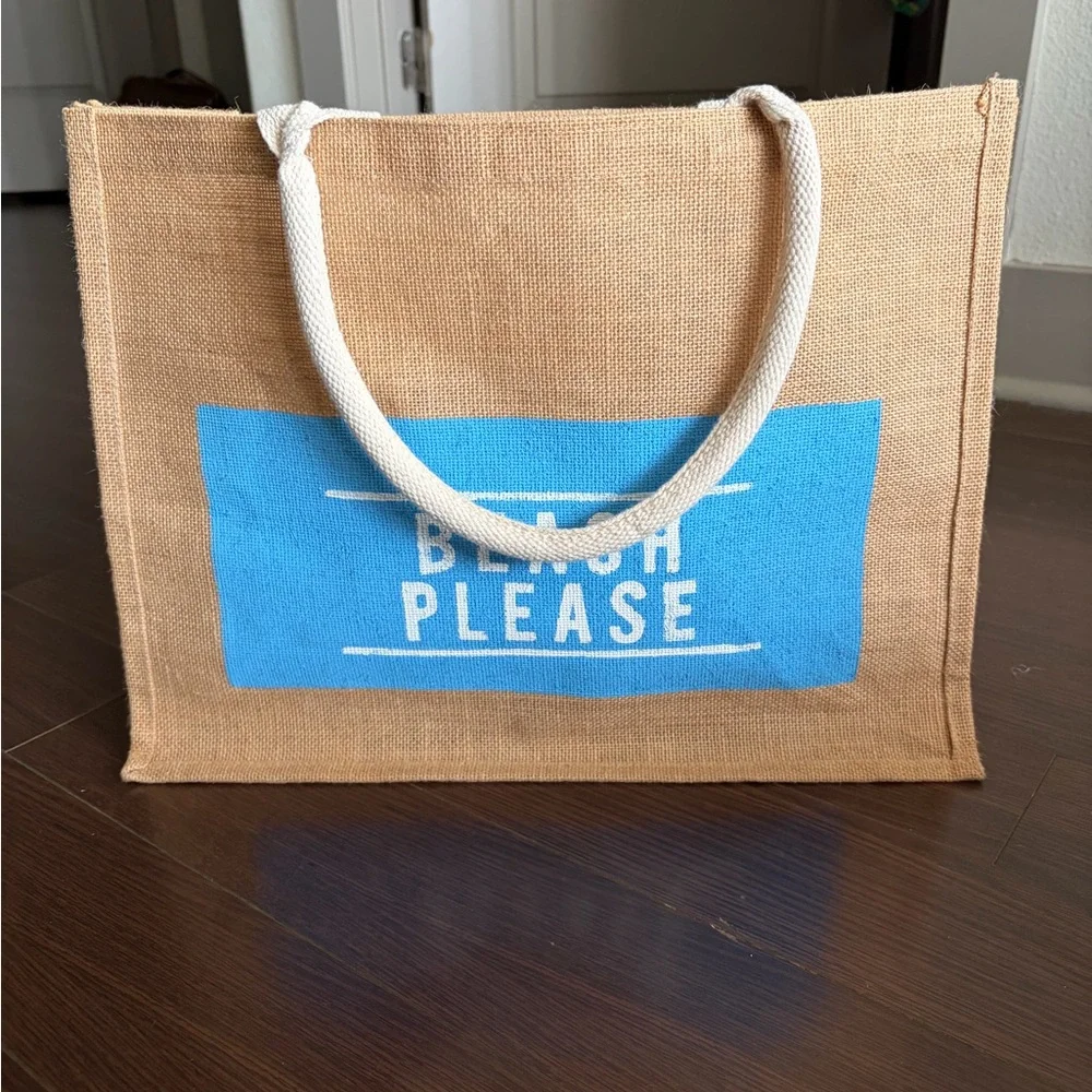 Beach Tote with the text 
