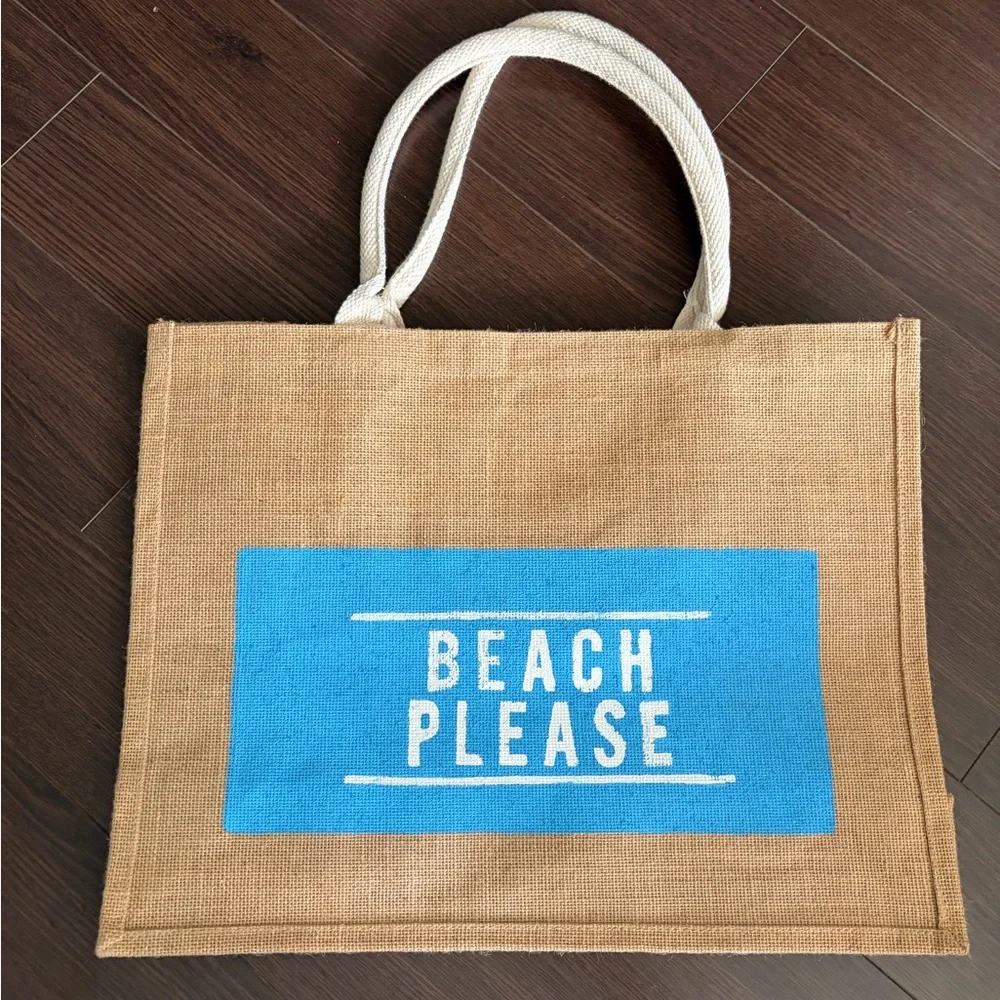 Beach Tote with the text 