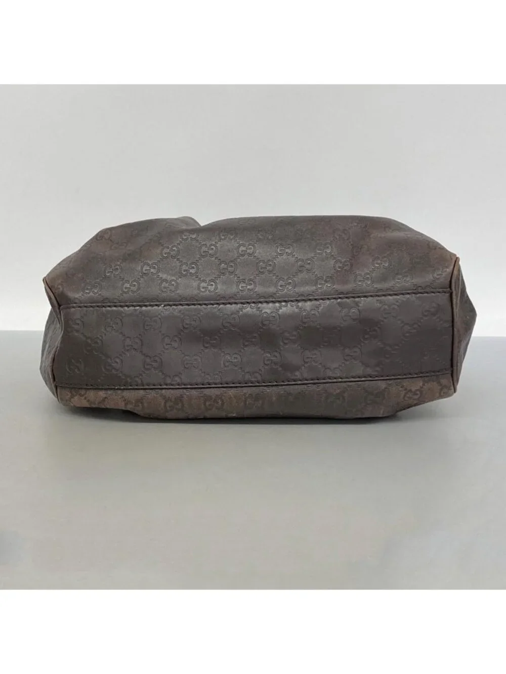 Gucci Tote Guccissima Ski Leather Brown Gold