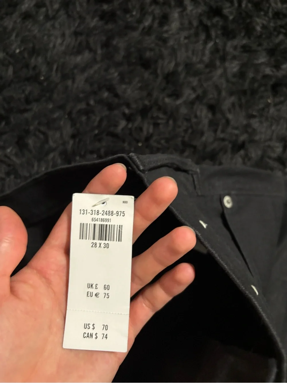 Abercrombie & Fitch black straight