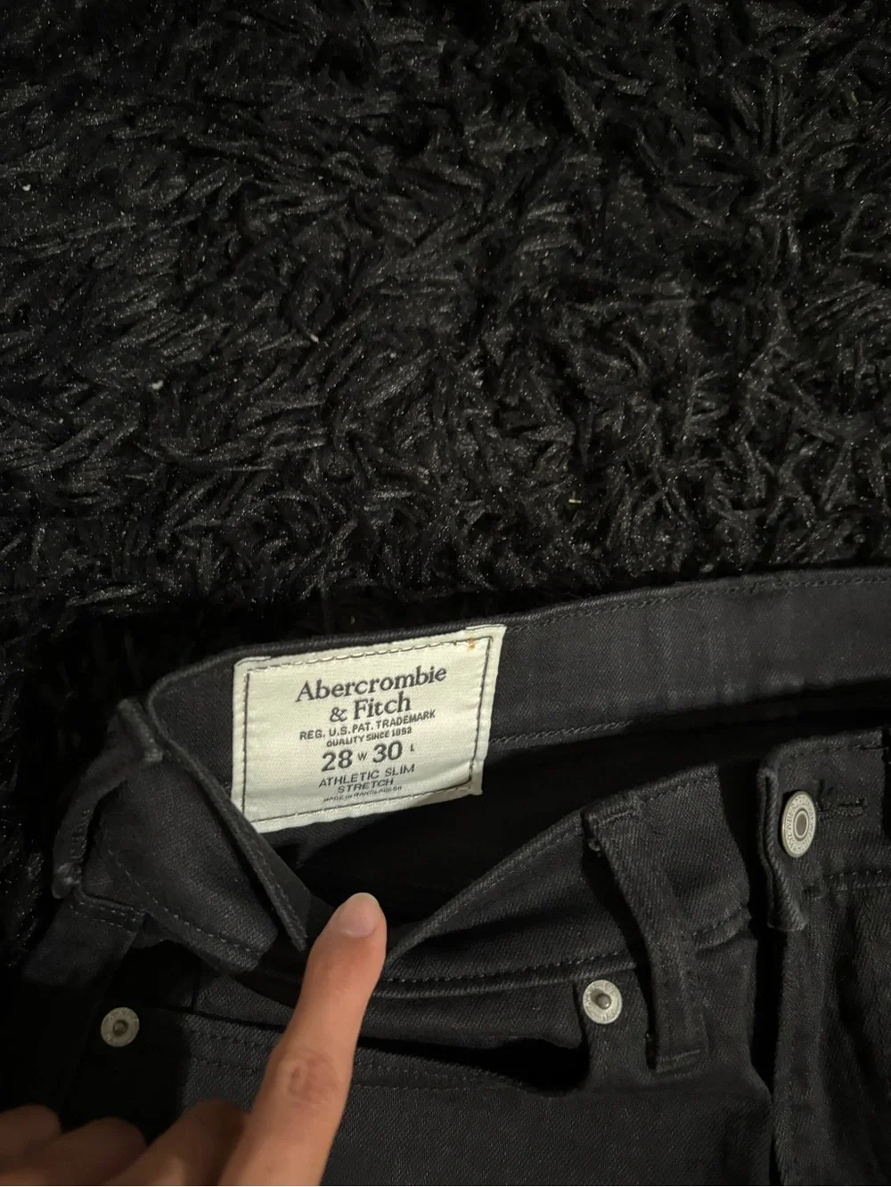 Abercrombie & Fitch black straight