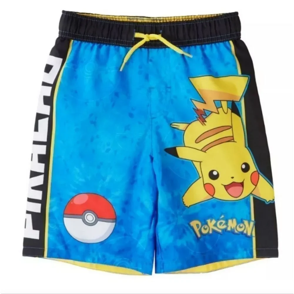 Pokémon Pikachu Swim Trunks Size 4