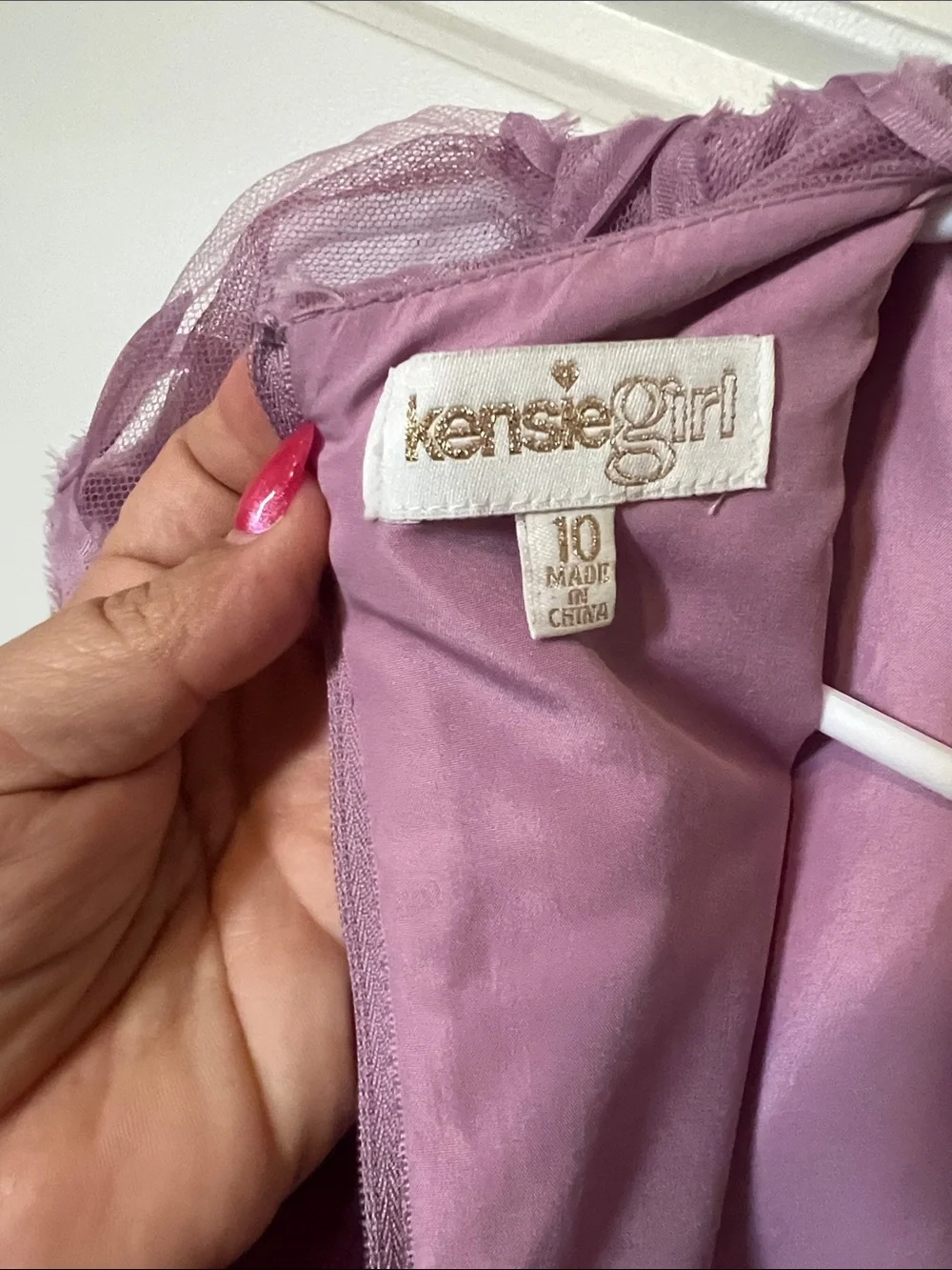 Kensie Girl lilac tulle