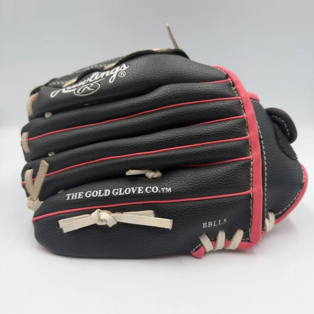 Rawlings Players Series 10.5 Inch Youth Baseball Glove Black Pink PL105PW RH