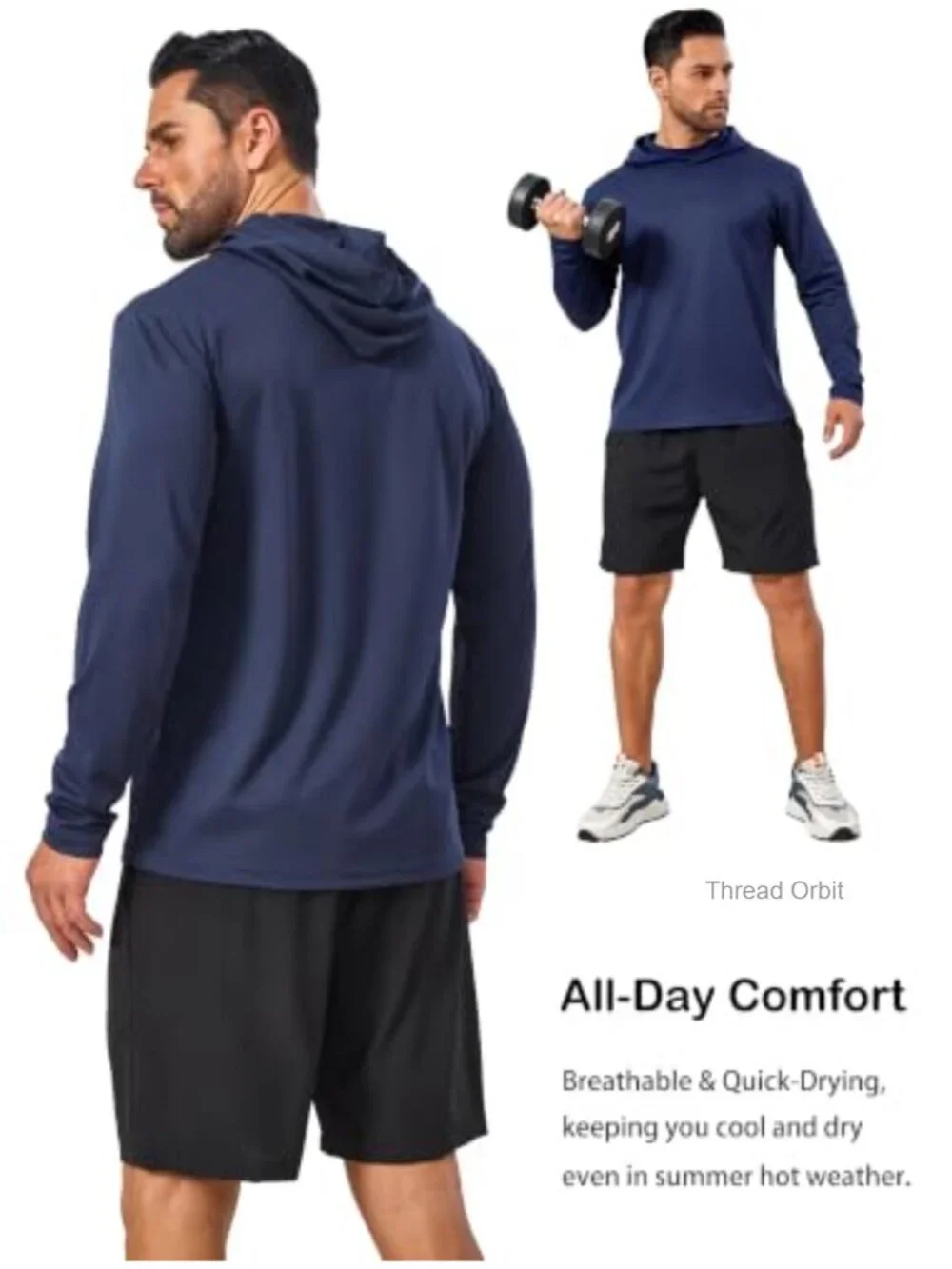 5 Pack Men's Rash Guard Hoodies with Face Mask Sun Protection UPF Lightweight