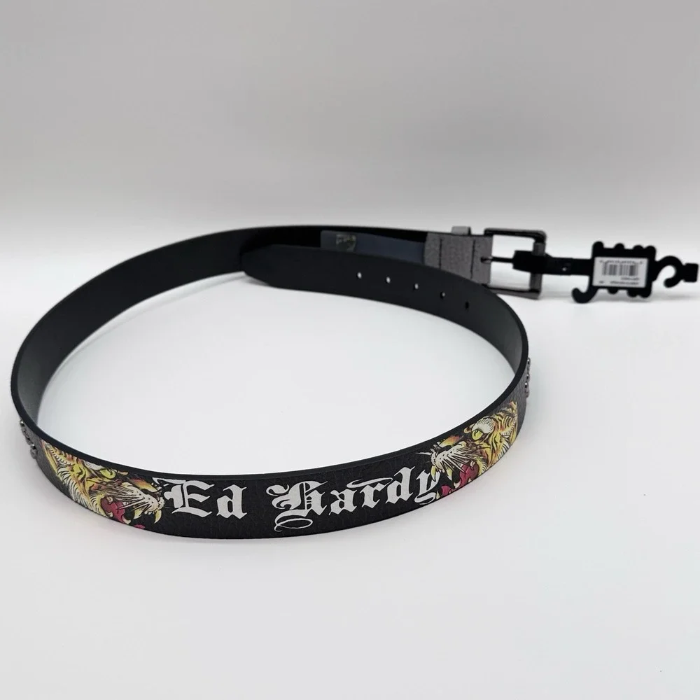 Ed Hardy Finest Tattoo Men's 40, Animal Imprint/Black