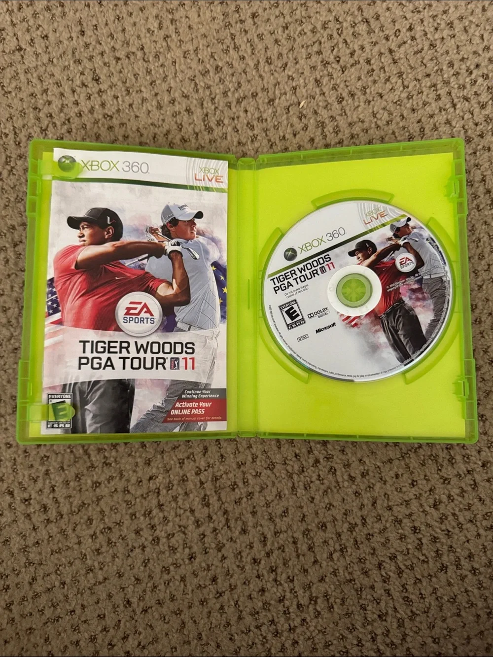 Microsoft Xbox 360 Tiger Woods PGA Tour Games - Green/White/Red