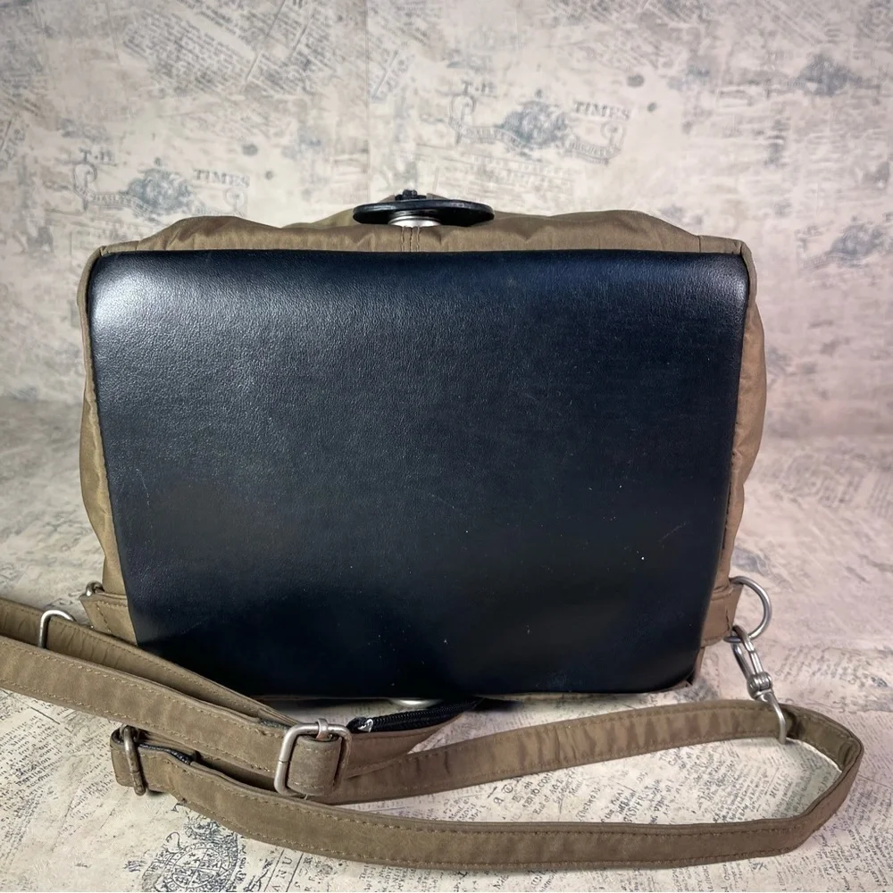 Ameribag nylon backpack convertible multiple zippers
