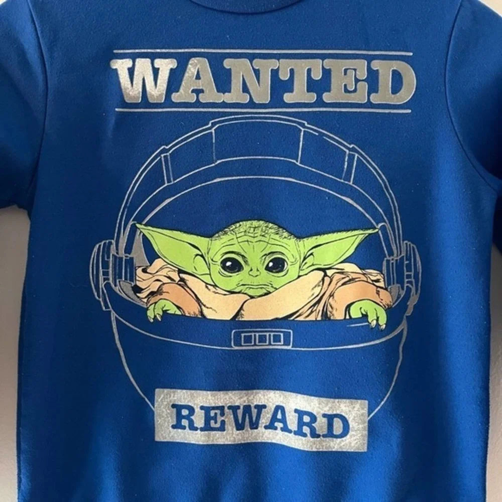 Star Wars Yoda Crewneck Sweatshirt Youth Size‎ 7