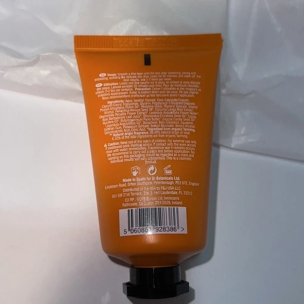 NEW Dr. Botanicals Tu Mask Turmeric Superfood Restoring Treatment Mask