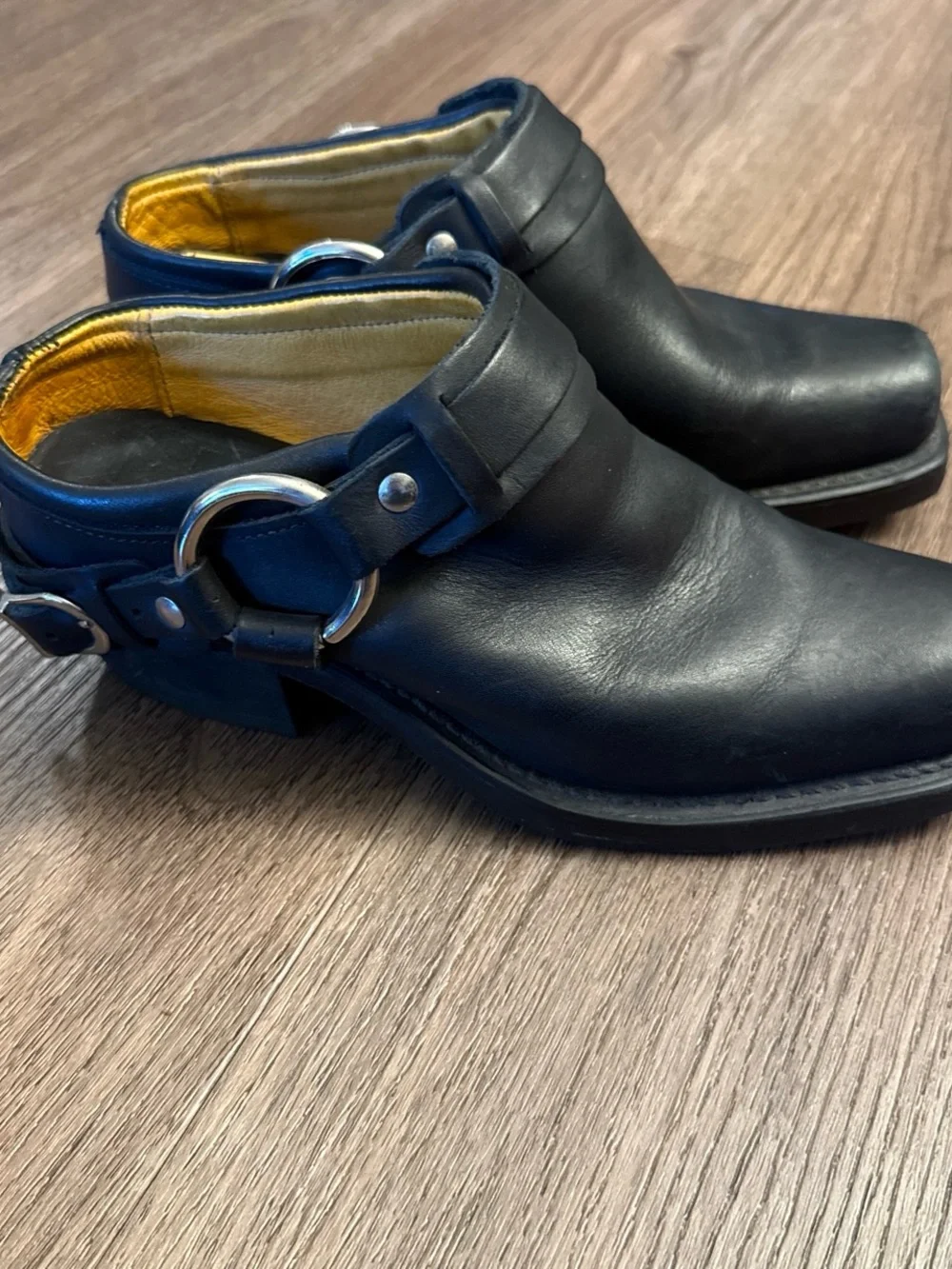 Frye black leather