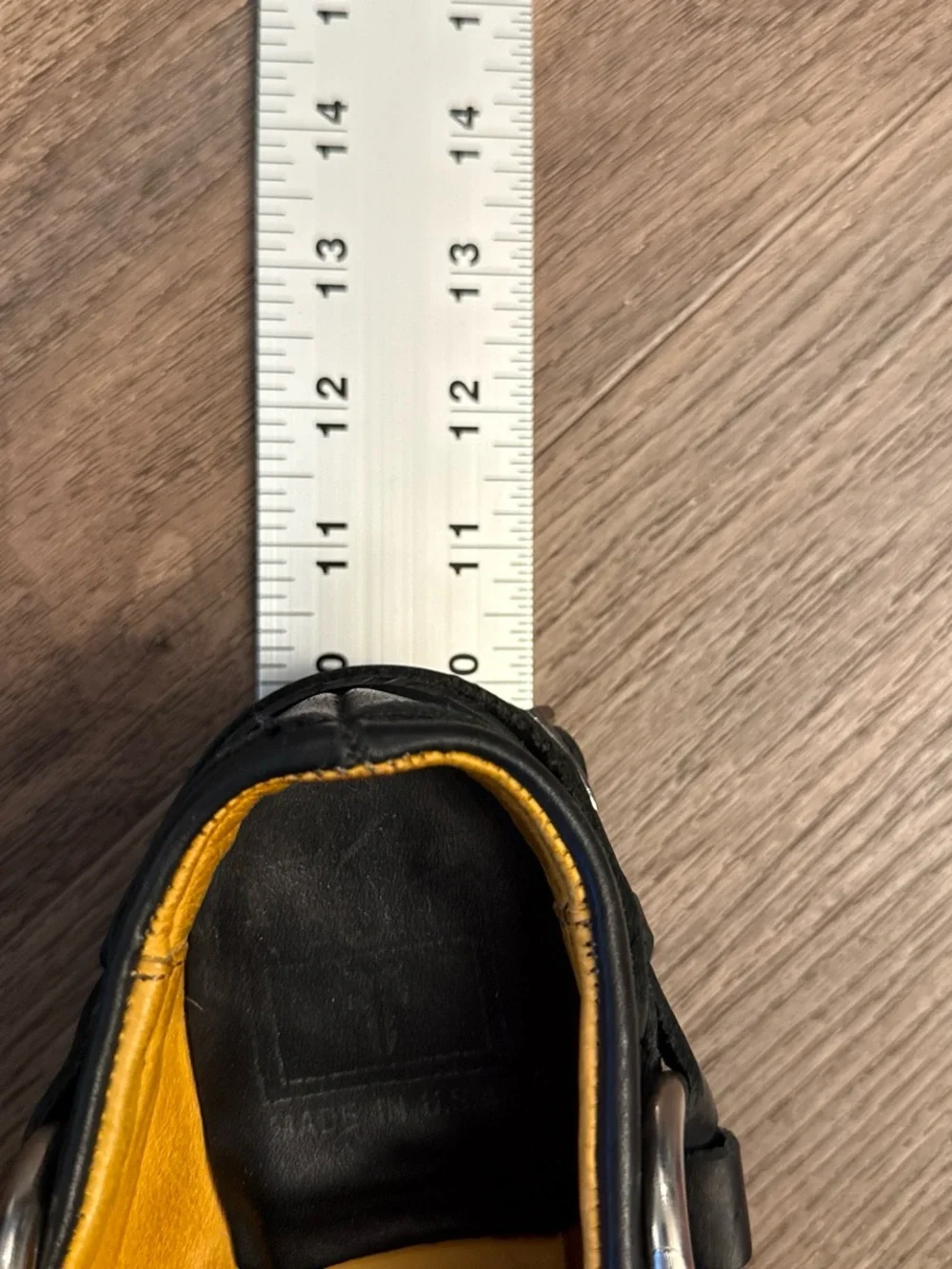 Frye black leather
