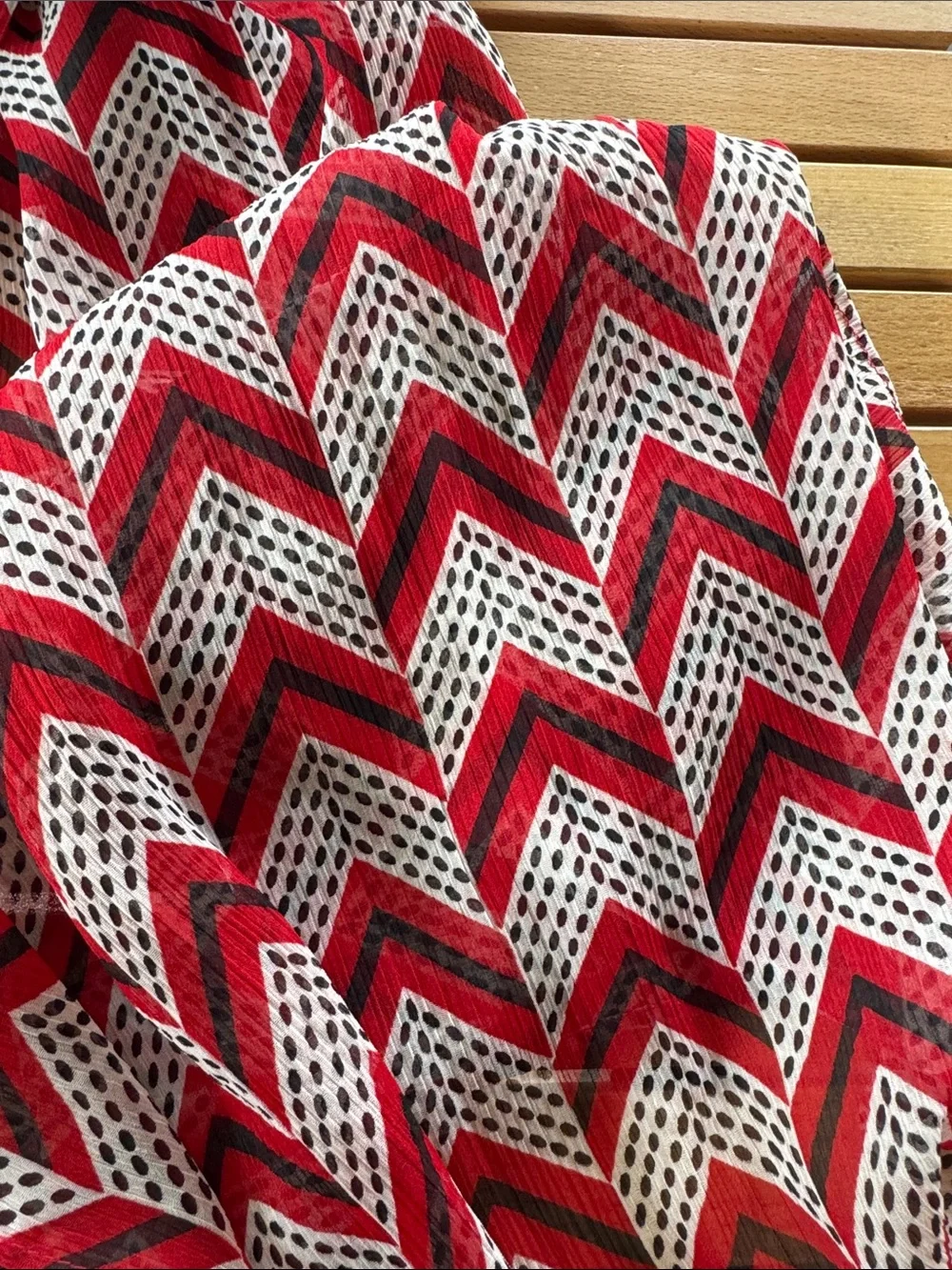 Geometric Print Scarf 78” x 28”