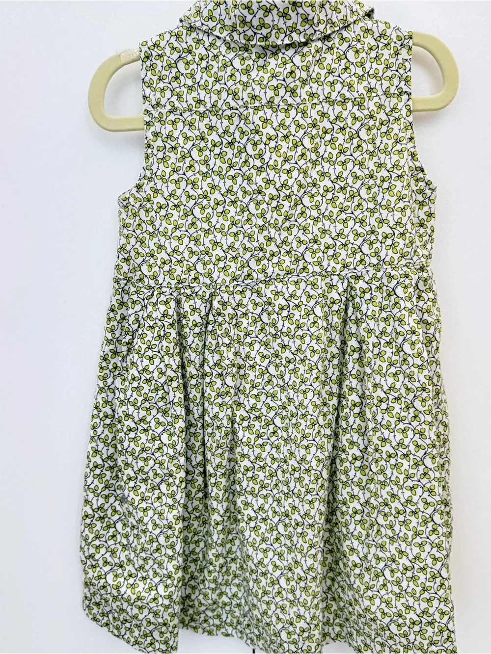 BabyGap sleeveless ditsy floral collared button-front dress