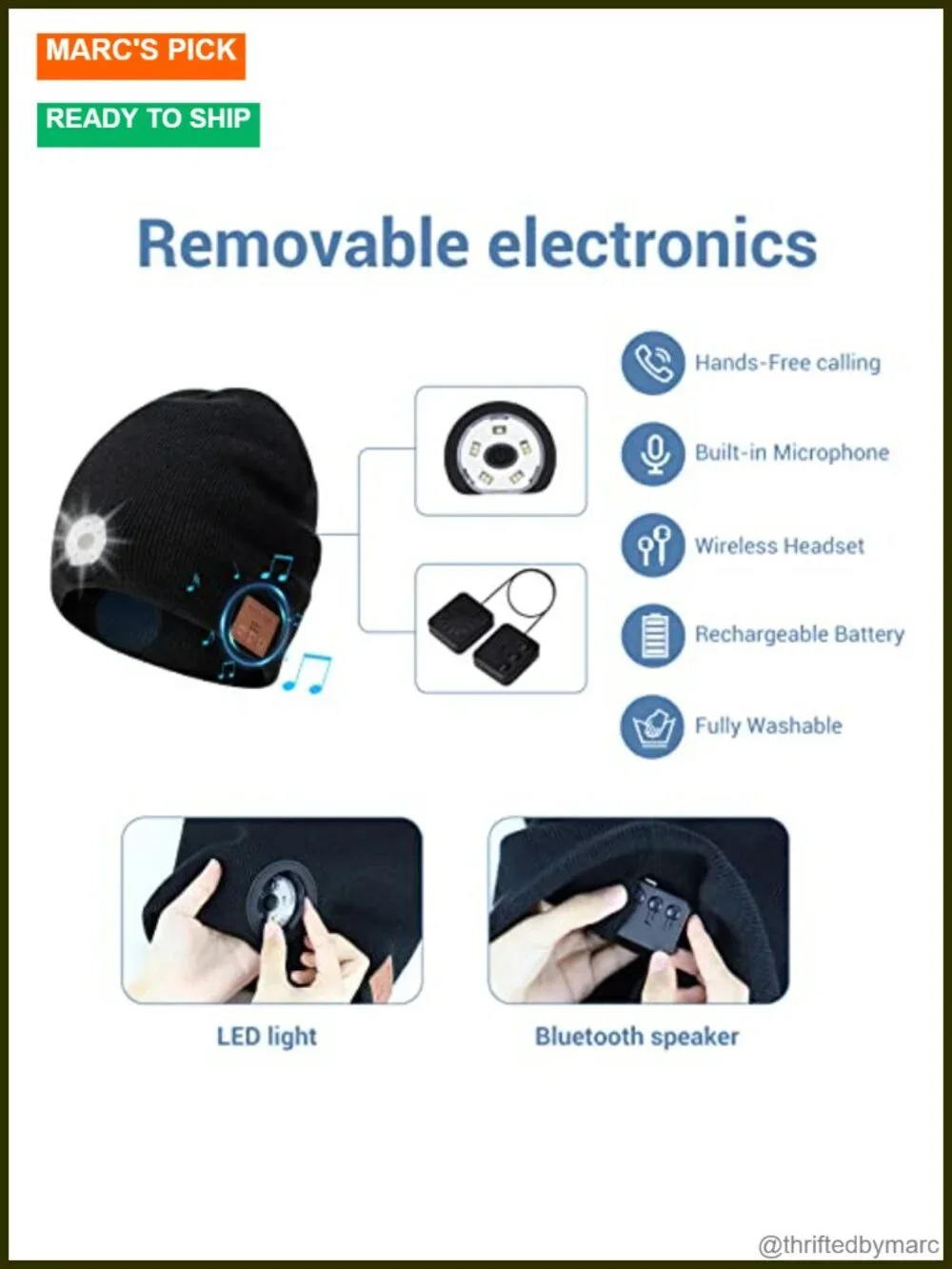 N/A bluetooth beanie