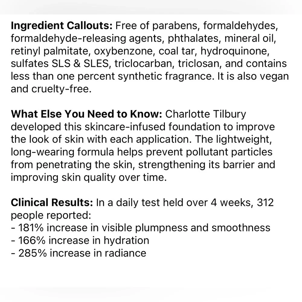 Charlotte Tilbury pores coverage fair