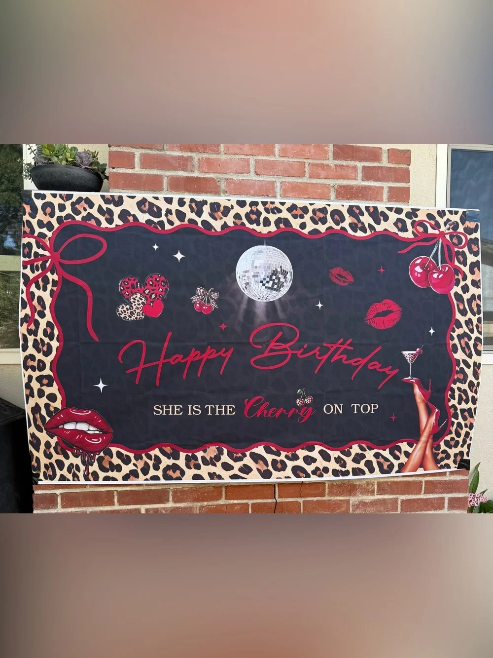 Cheetah Birthday Banner