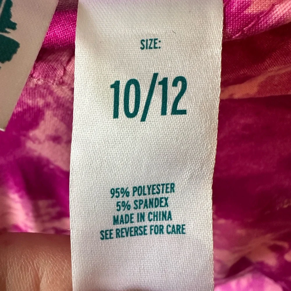 💖 Extremely Me Pink Tie Dye Twist Hem Long Sleeve Top Girls Size 10/12