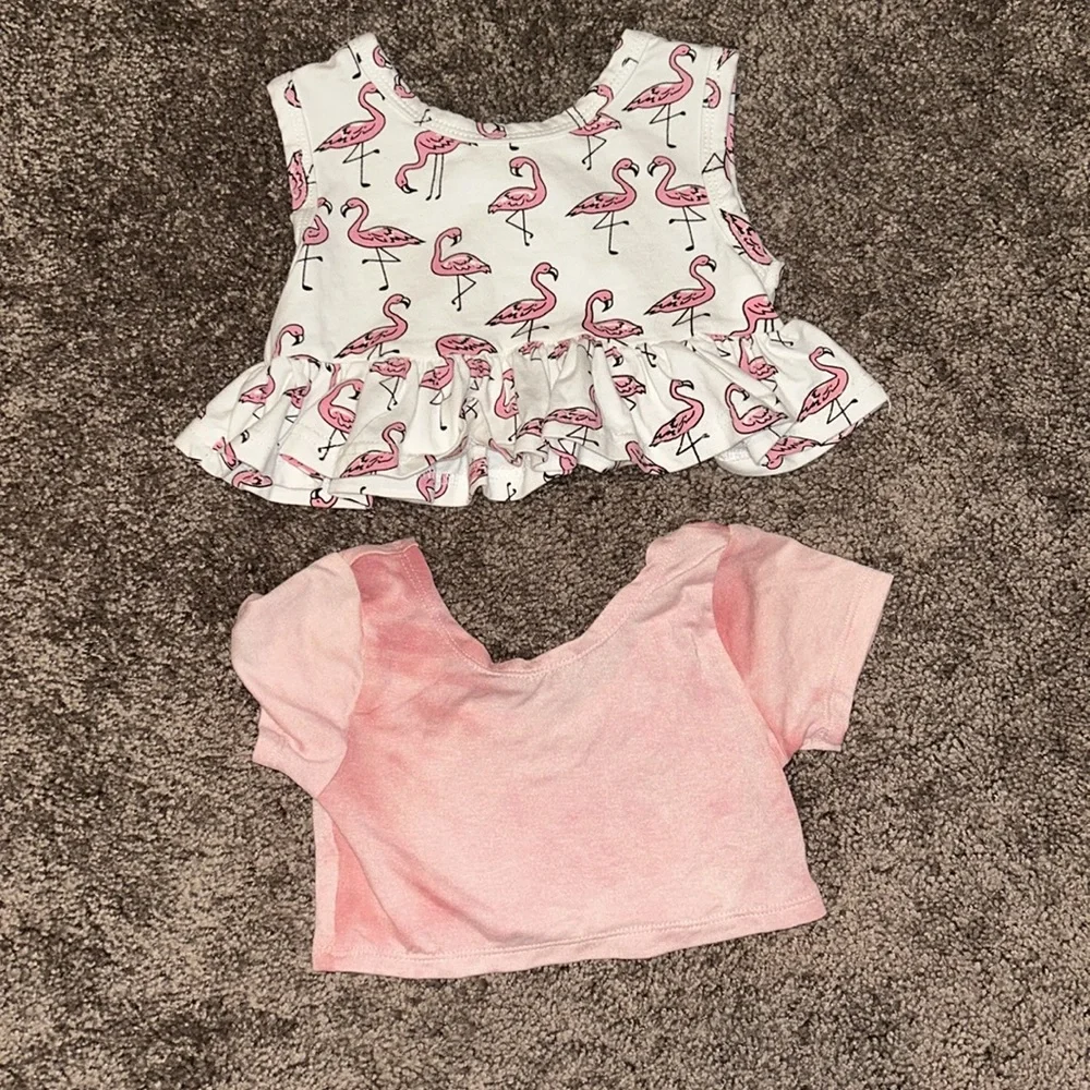 Babygirl 12/18m crop top tank top bundle!!