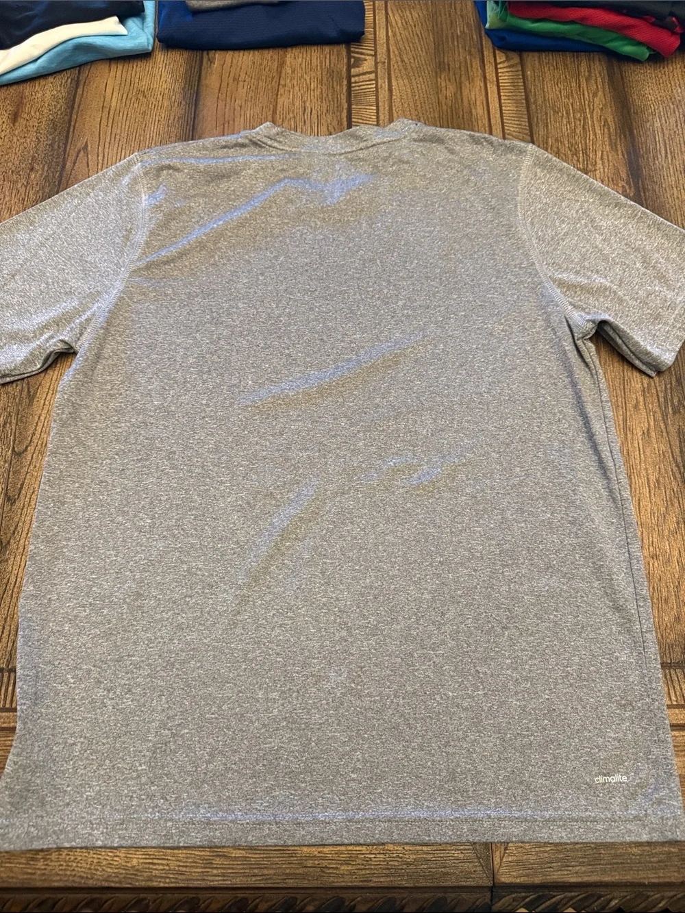 adidas Gray Heather Short Sleeve Athletic Tee