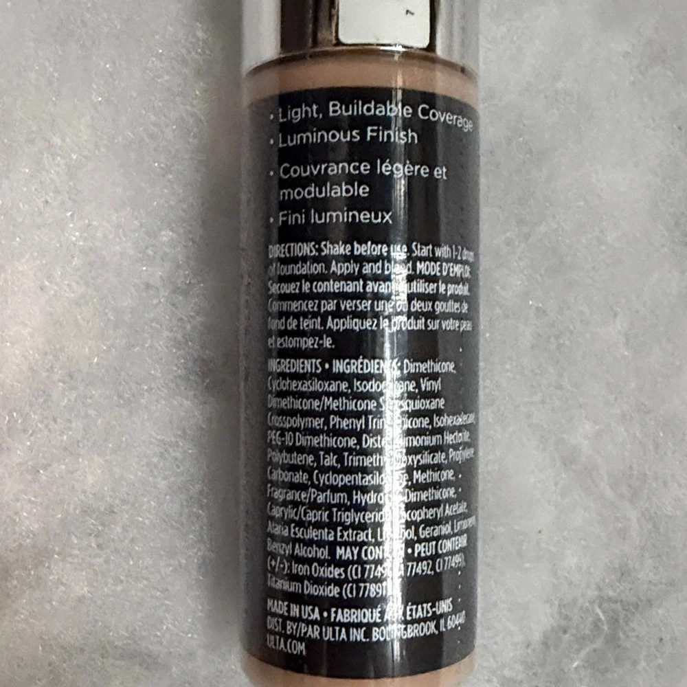 Ulta Beauty Youthful Glow Foundation Serum Drops in Shade LIGHT COOL