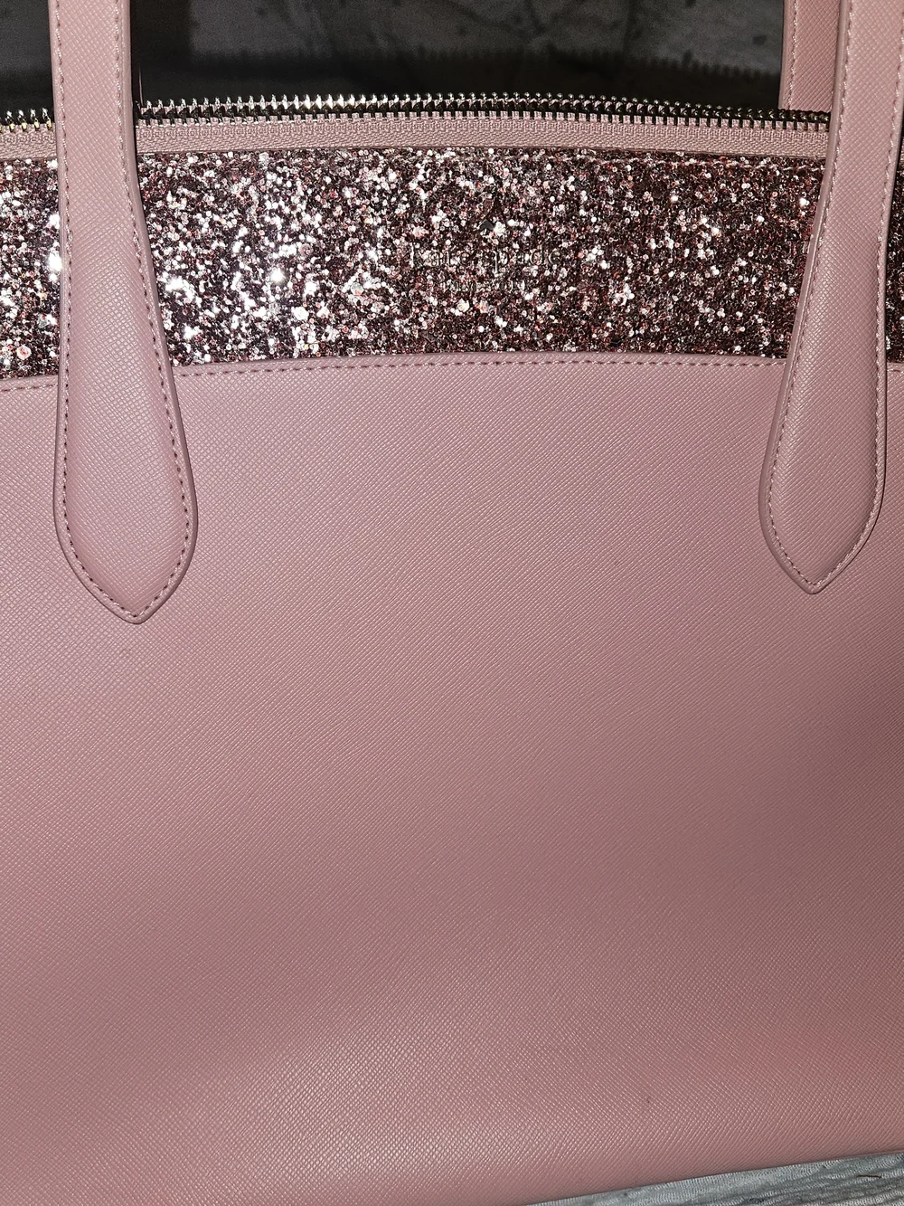 kate spade Pink Glitter-Trim Tote