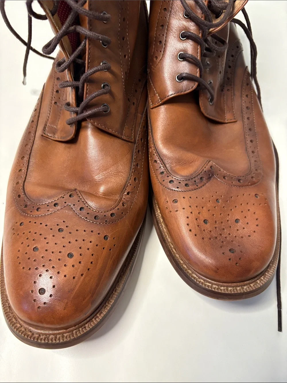 Aston Grey well fit brogue