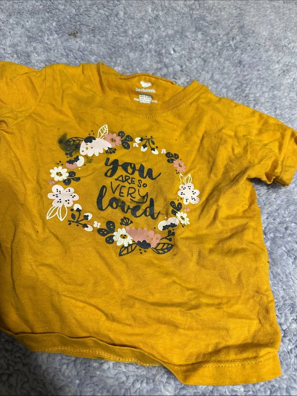 Koala Kids Mustard Yellow Floral 