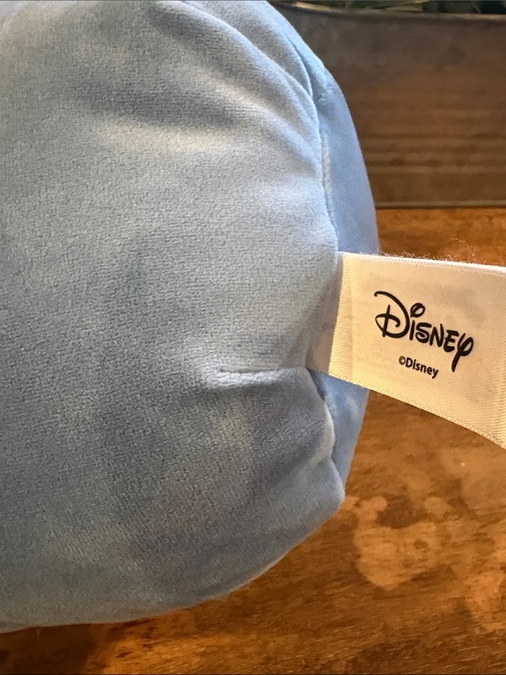 Disney Blue Stitch Plush Holding Fries Cute Squishmallow-Style Pillow - Like New