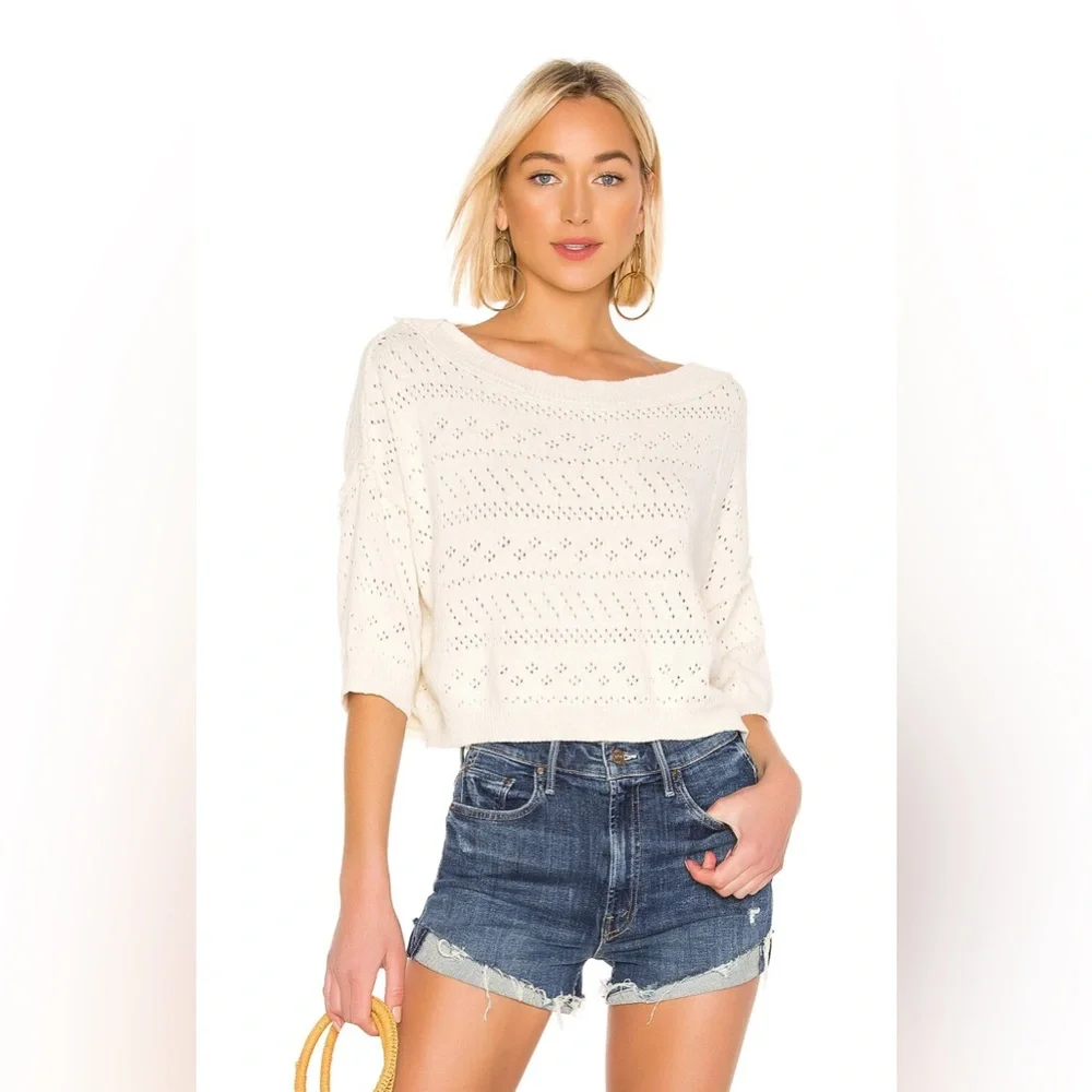 💙 Free People Sandcastle Cropped Sweater 💙