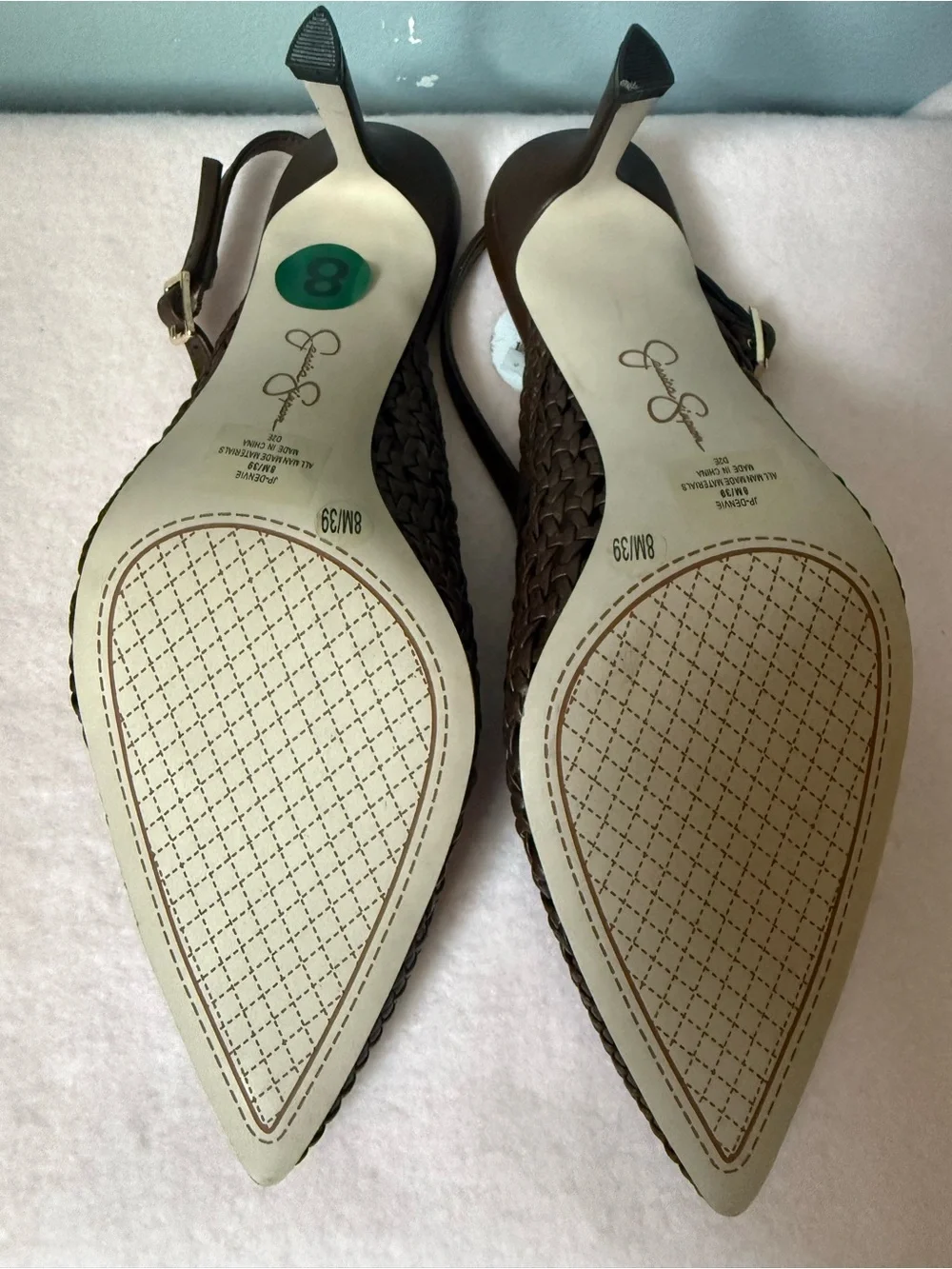 Jessica Simpson woven leather