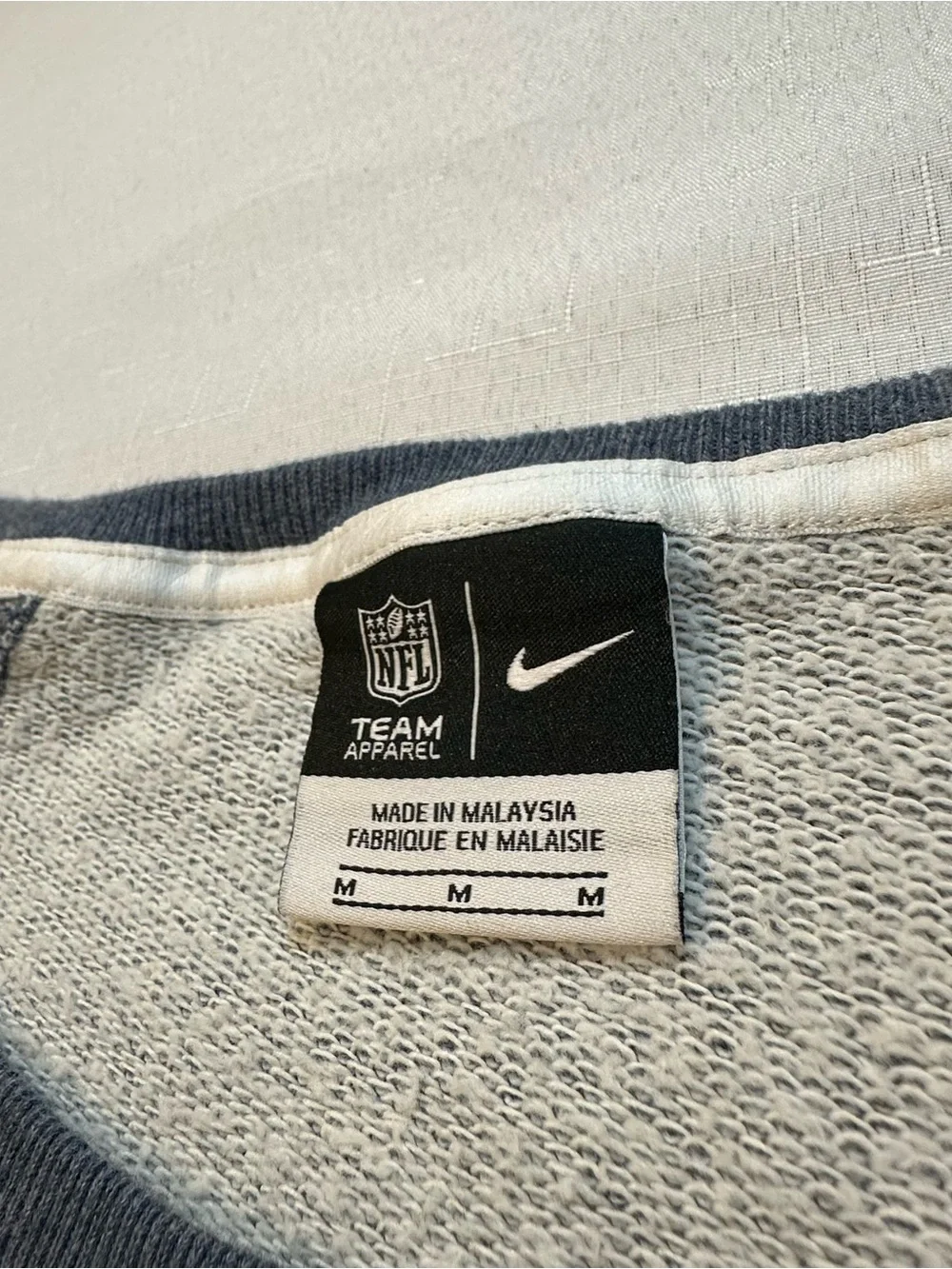 Nike Dallas Cowboys NFL Crewneck Sweatshirt Medium Blue