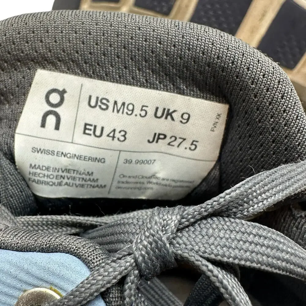 On Running Cloudstratus Sneakers‎ Textile Swiss Engineering Blue Mens Size 9.5