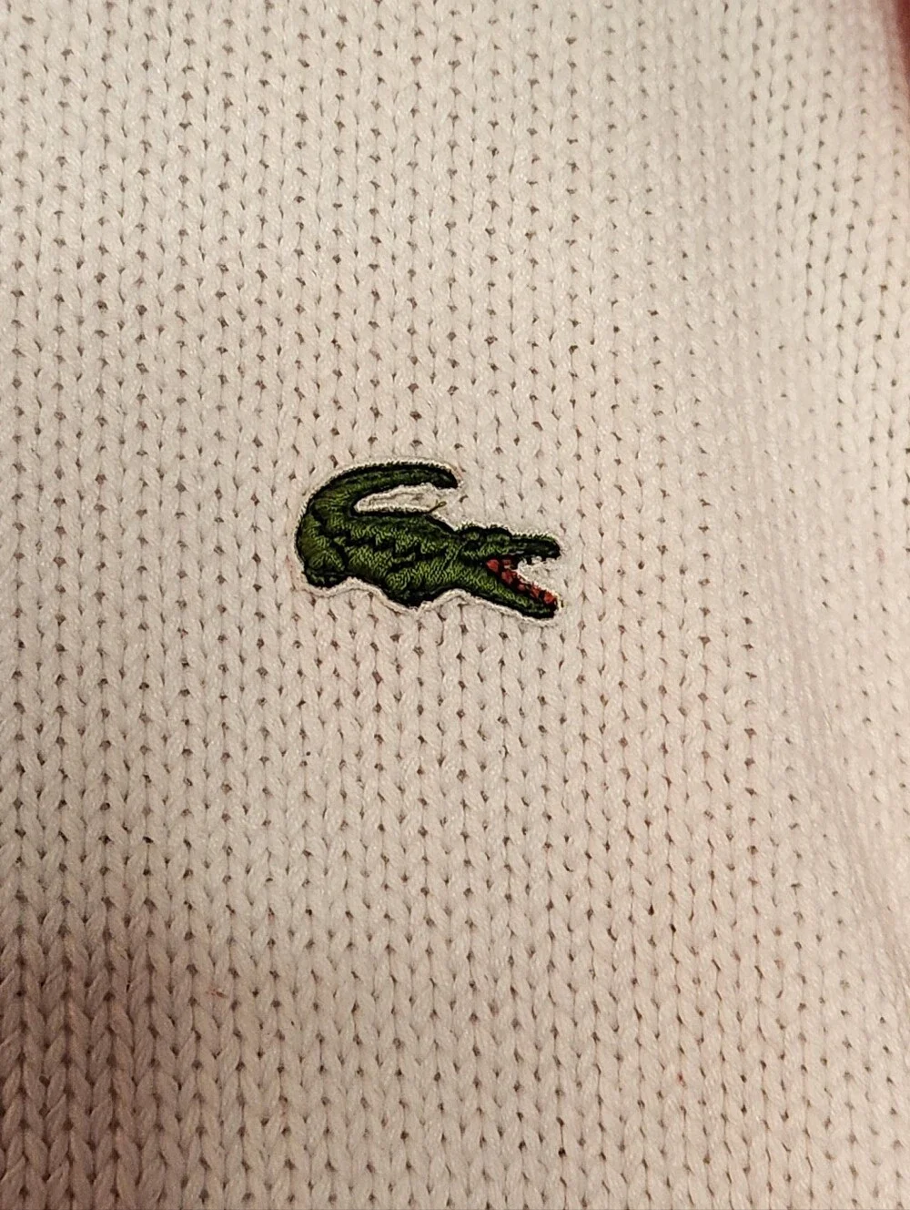 Vintage Izod Lacoste Striped Crewneck Sweater Size Medium