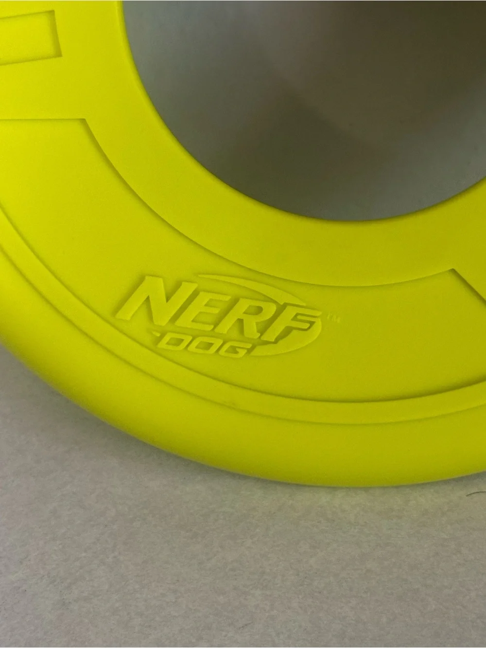 Nerf Dog Atomic Flyer Outdoor Dog Toy, 10 Inch Flying Disc Dog Fetch Toy, Rubber