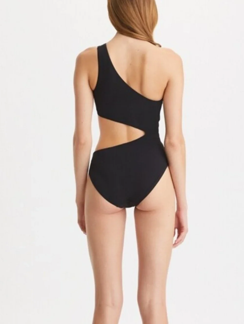 Tory Burch Black Cut-Out Swimsuit, Size S