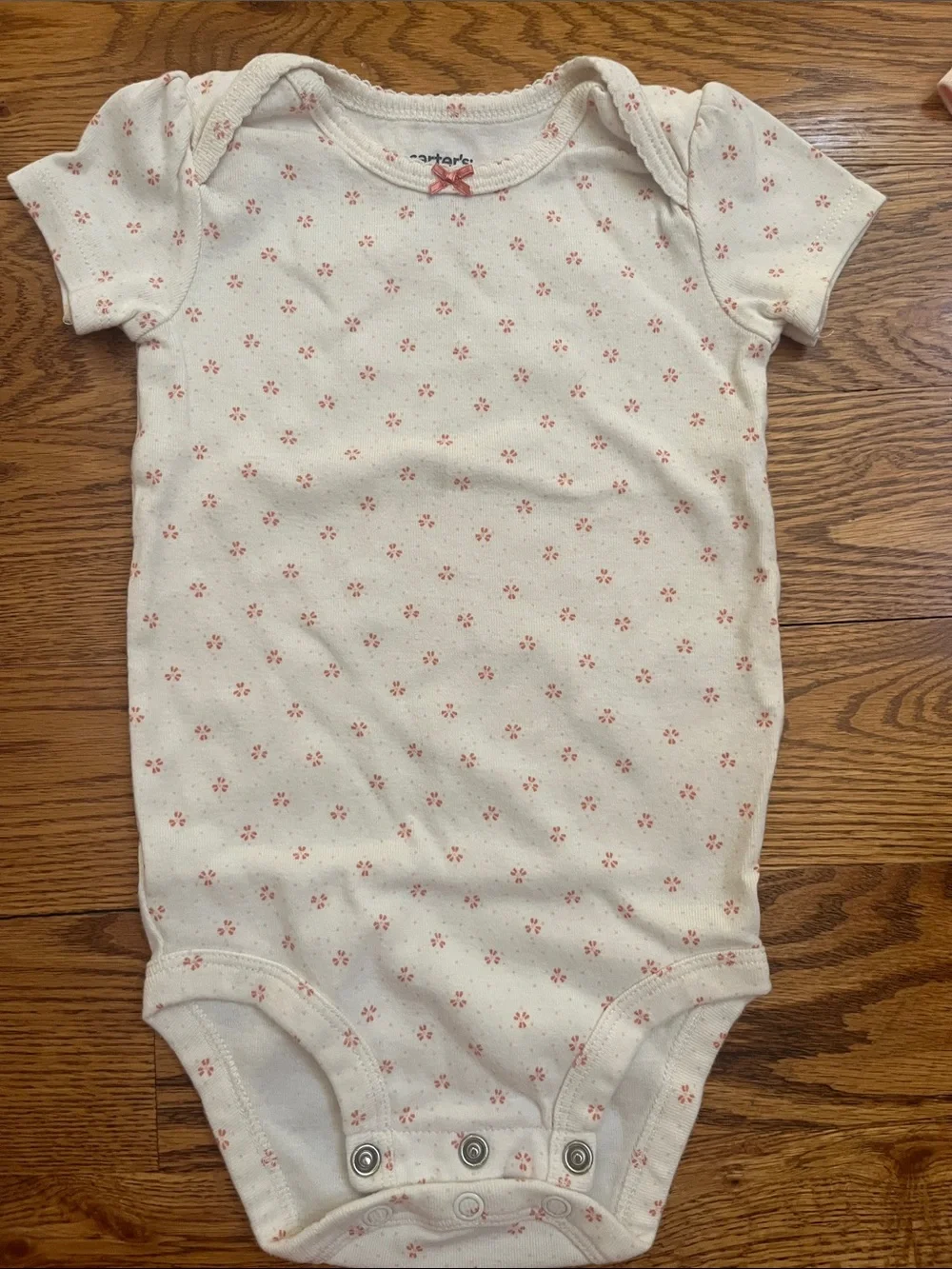 Carter's Pink, Light Pink & White Short Sleeve One-Piece Bodysuit Set - 3 Pack