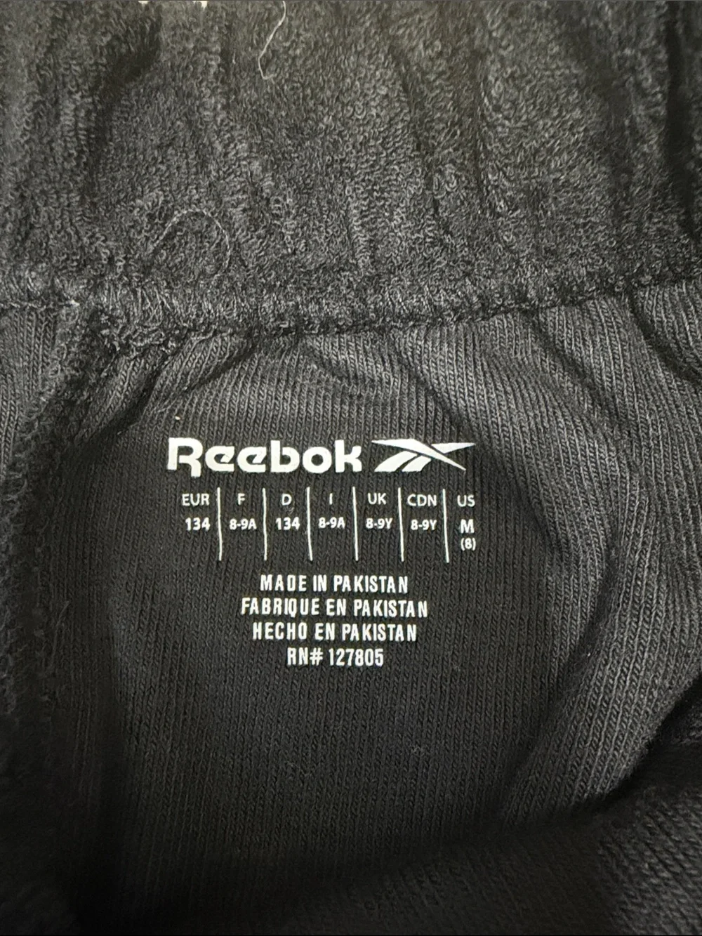 Reebok soft terry