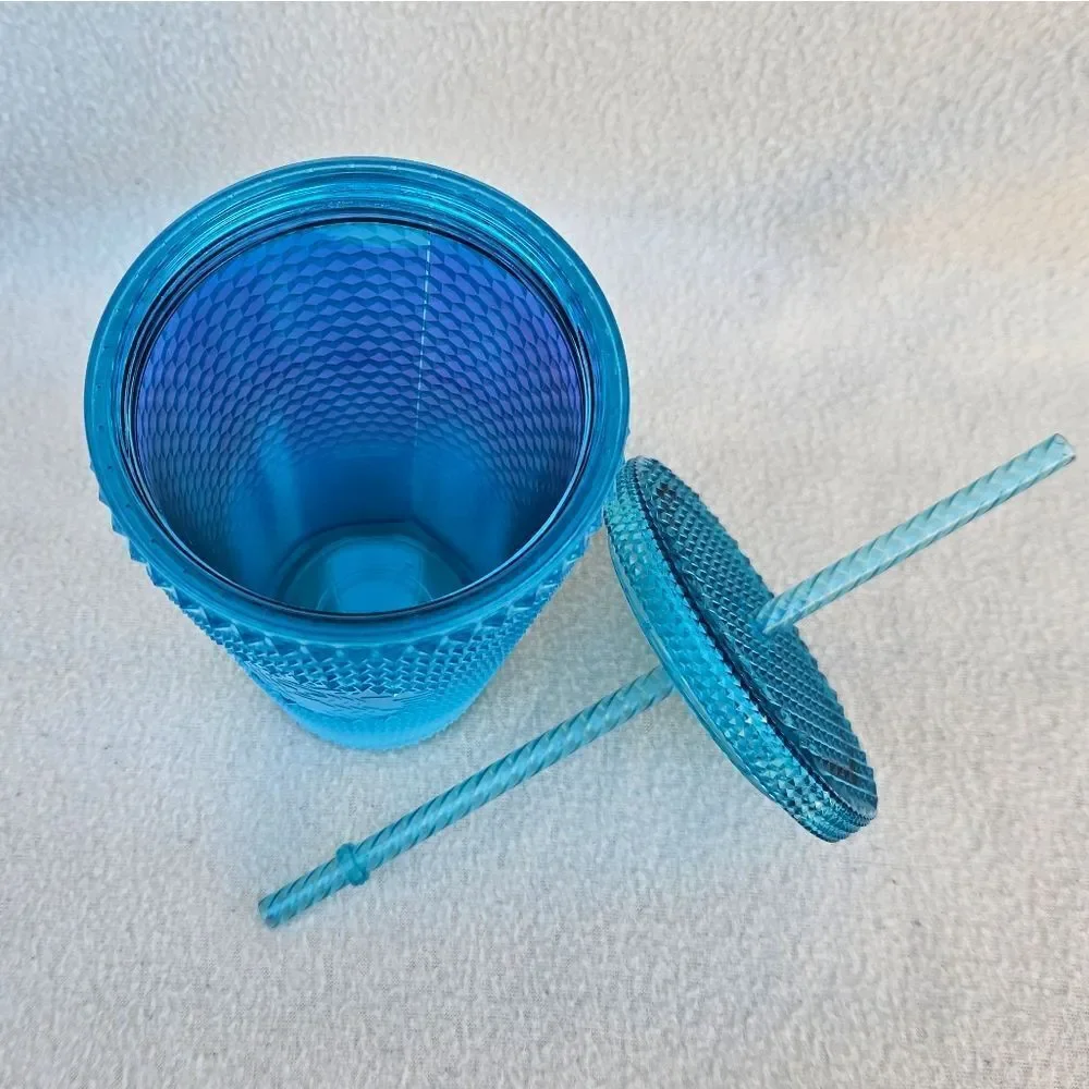 Starbucks Glacier Blue Ombre Gradient Studded Tumbler 16oz