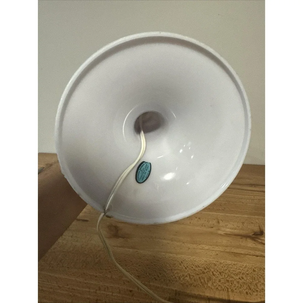 Vintage 1970s Gilbert Softlite Mushroom Lamp Light White Base Retro MCM