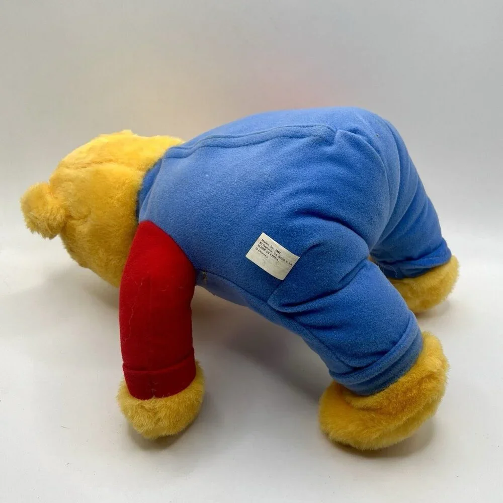 Winnie The Pooh Bear Talking Plush Mattel 1997 Vintage Nose Wiggles & Laughs