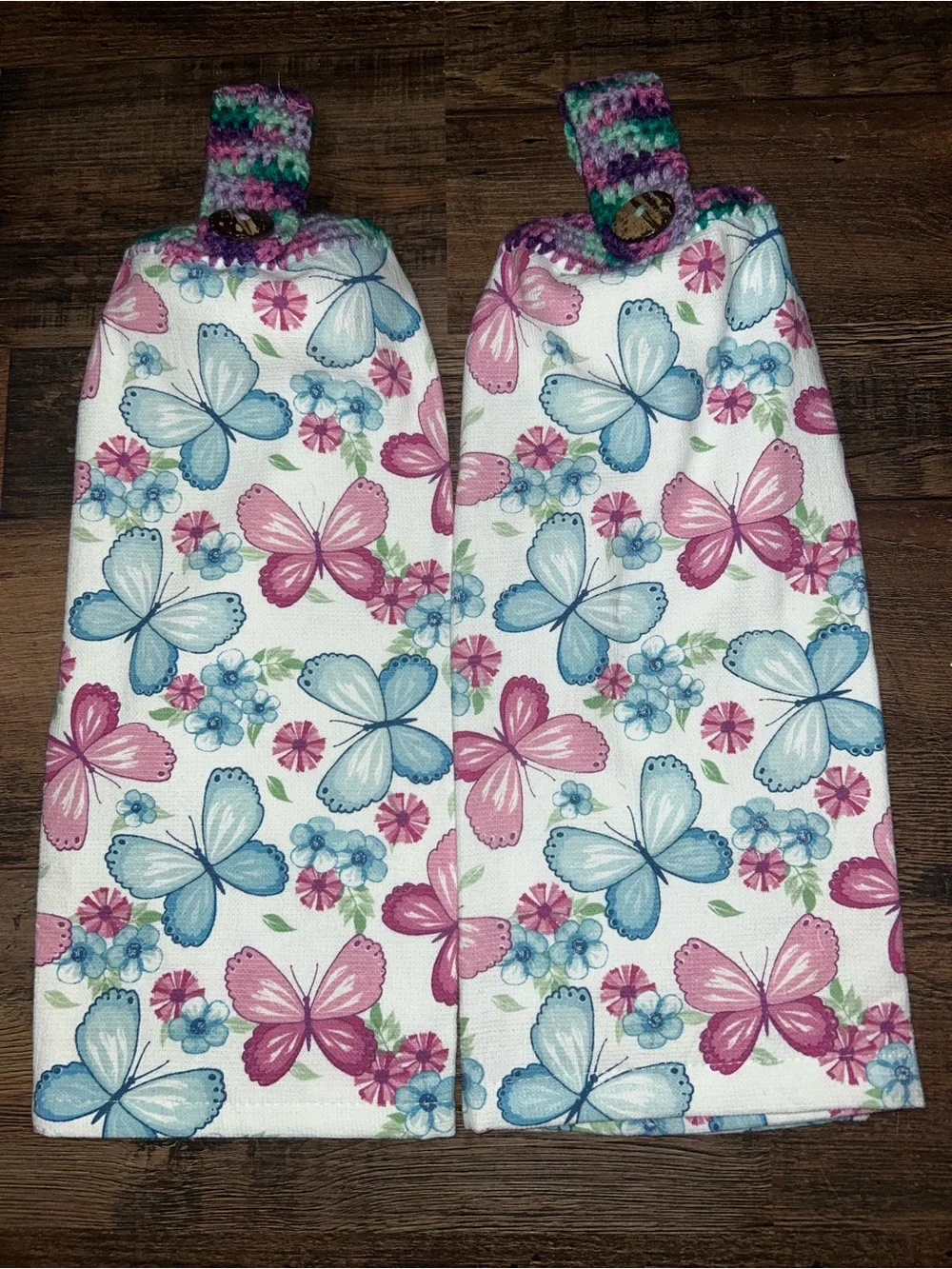 Butterfly Hanging Kitchen Towel Set
