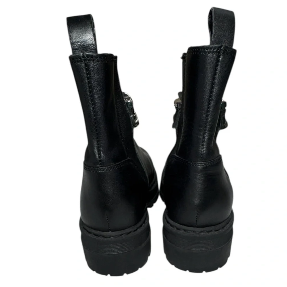 Marc Fisher Ltd Parrie Black Leather Booties Size 5.5