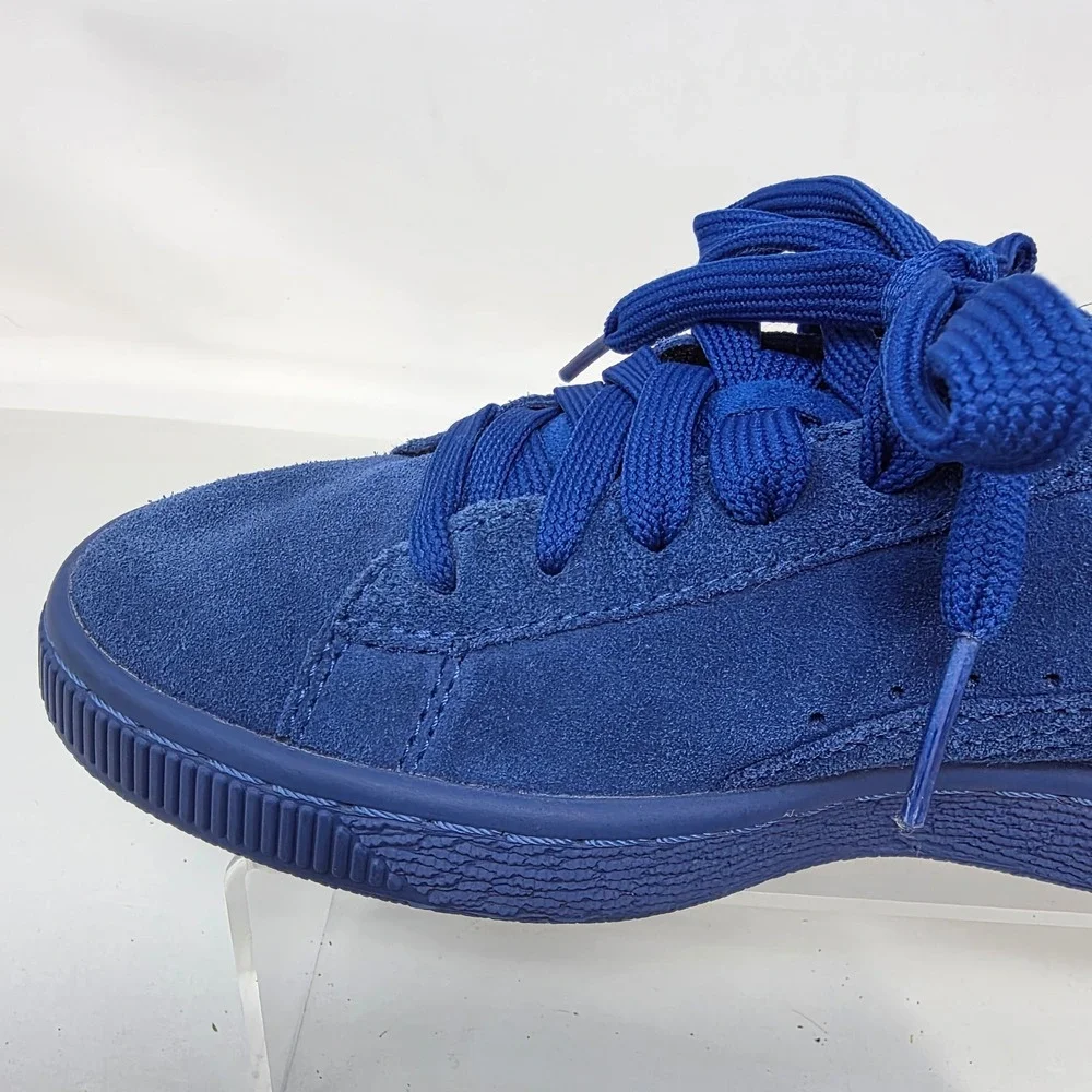 Puma Suede Classic Sneakers Mens 8 Blue Low Top Suede Trainers Monochromatic