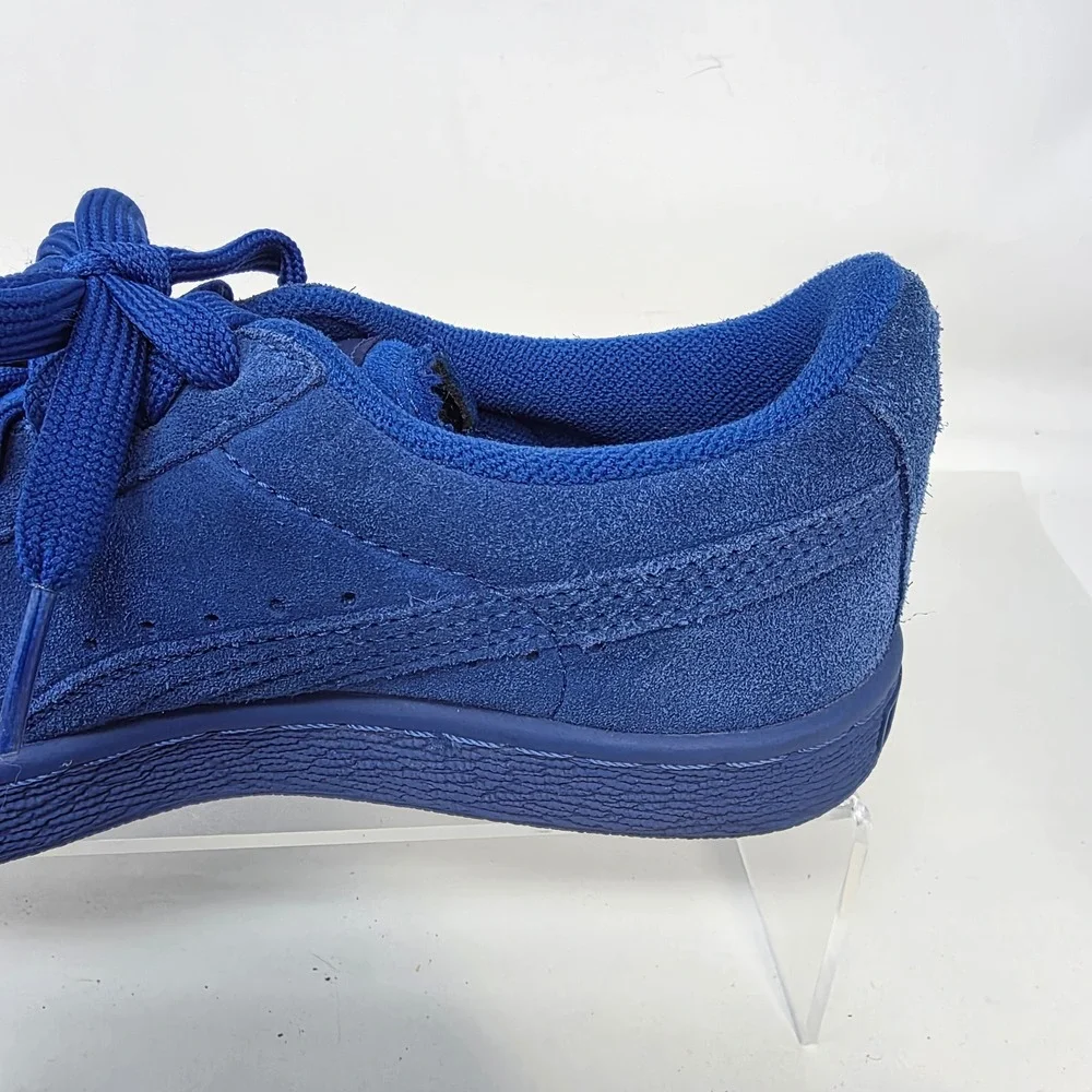 Puma Suede Classic Sneakers Mens 8 Blue Low Top Suede Trainers Monochromatic